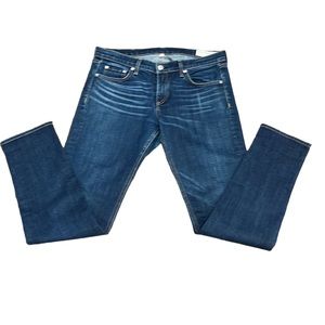 rag & bone Blue Skinny Jeans with Rich Indigo Hue
